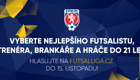 HLASUJ V HLAVNÍCH FUTSALOVÝCH ANKETÁCH DO 15. LISTOPADU!